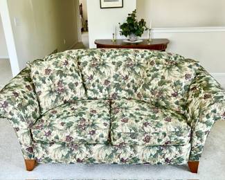 Close-up view of loveseat