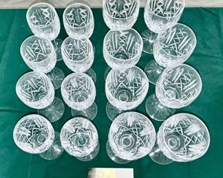 Top view of Waterford, Crystal stems