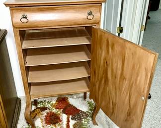 inside view of antique music stand