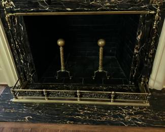 ANDIRONS AND FENDER