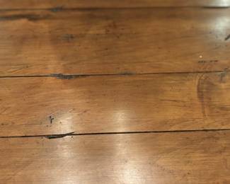 ETHAN ALLEN TRESTLE TABLE WITH 2 MATCHING ARM CHAIRS