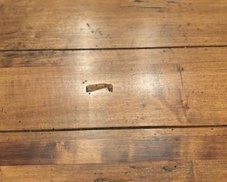 ETHAN ALLEN TRESTLE TABLE WITH 2 MATCHING ARM CHAIRS