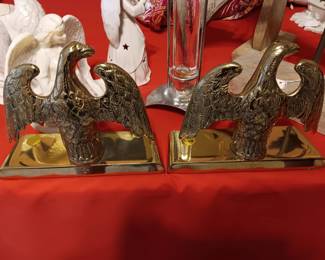 Solid Brass Bookends