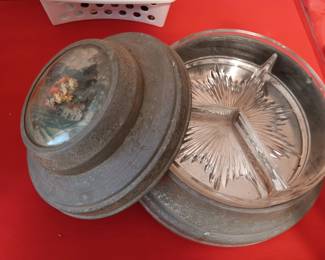 ANTIQUE DIVIDED MUSIC BOX