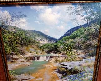 Framed Western Art. Texas Artist