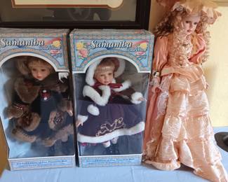 Collectable Samantha Dolls and PORCELAIN Dolls