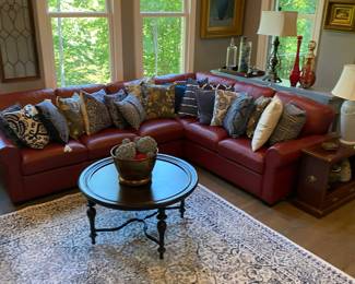 Beautiful red sectional.