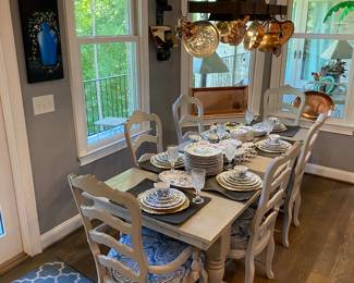 Stately table and chairs.