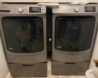 One year old Maytag Washer and Dryer.