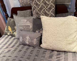 The first of 134 decorative pillows we encountered.