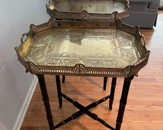 Asian inspired folding tray tables. 250$