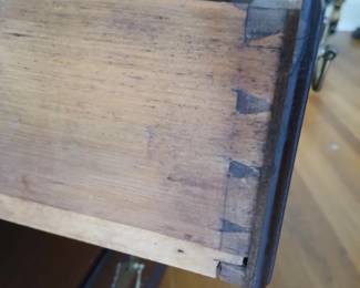 The dovetailing dates the secretary closer to the Revolution, in that it replicates more of an English style.