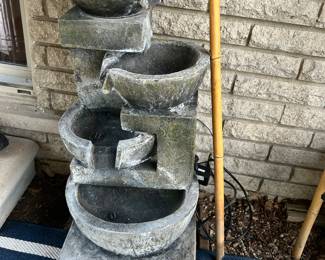 outdoor water fountain