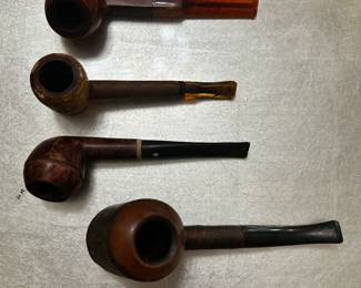 Old vintage pipes wood