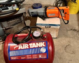Portable air tank, chicago sawzall