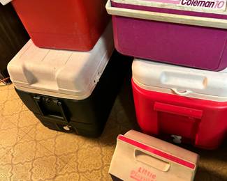 Large selection of coolers