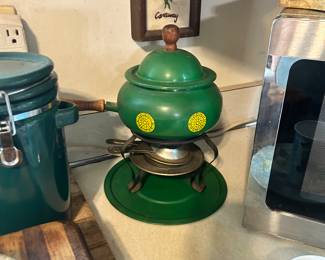 Vintage fondue set