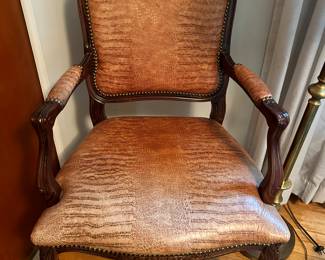 antique wooden arm chair
