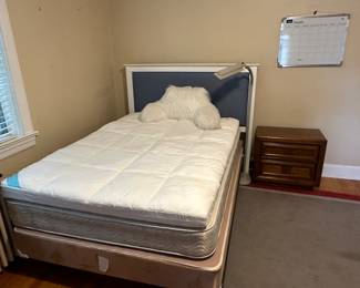 Queen bed with frame