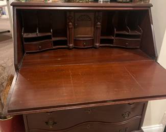 Slant top drop leaf desk