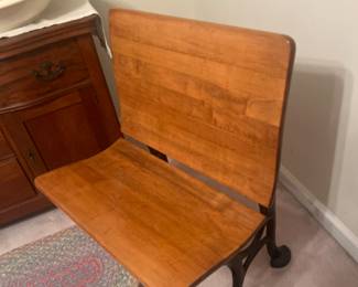 Vintage school seat