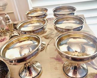 Sterling sherbet dishes