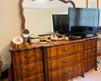 French provincial dresser with mirror