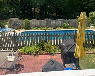 Patio furniture and grills