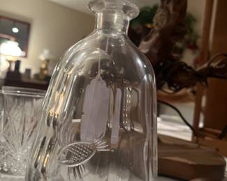 Vintage Orrefors Crystal decanter