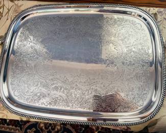 Beautiful silverplate tray