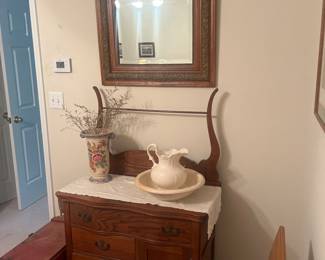 Oak washstand 