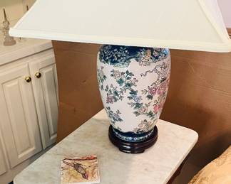 Marble top Eastlake side table