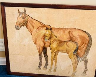 Fabric horse art