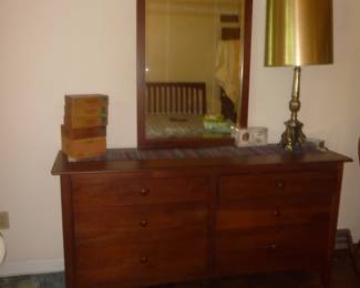 low dresser with mirror