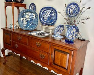Ethan Allen sideboard (note: most of the blue/white pieces have been sold)
