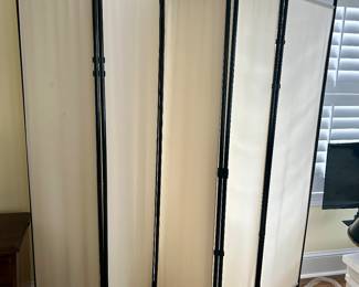 Fabric room divider screen