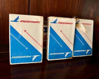 3 vintage packs of unopened Piedmont Airlines cards