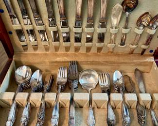 vintage silver plate flatware