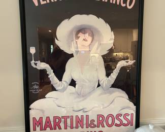 Great Martini & Rossi Framed Poster