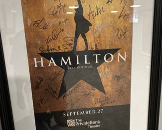 Hamilton Poster with Cast and Company Signatures from Seller’s Collection