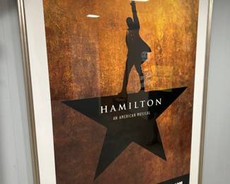 Hamilton Framed Show Poster