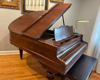 Chickering Baby Grand Piano - lovingly restored with rebuilt sound board.