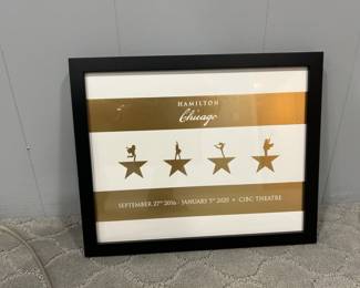 Hamilton Framed Show Poster from Seller’s Private Collection