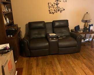 Motorized reclining loveseat