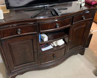 Haverty's dresser; Samsung TV
