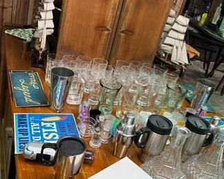 Barware and signs