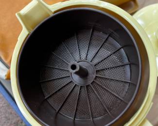 Vintage hot pot inside