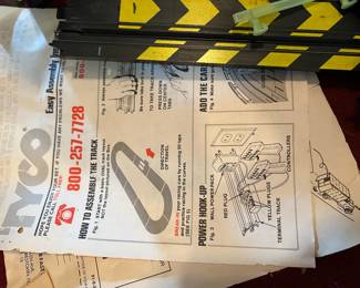 Tyco race track set - instructions