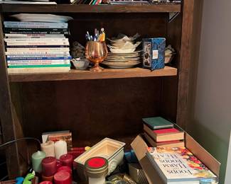 Candles and books