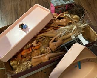 Vintage Barbie dolls and accessories